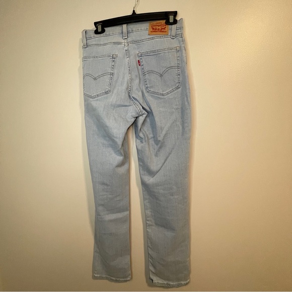 Levi's 724 Light Blue High Rise Straight Jeans - Picture 2 of 6